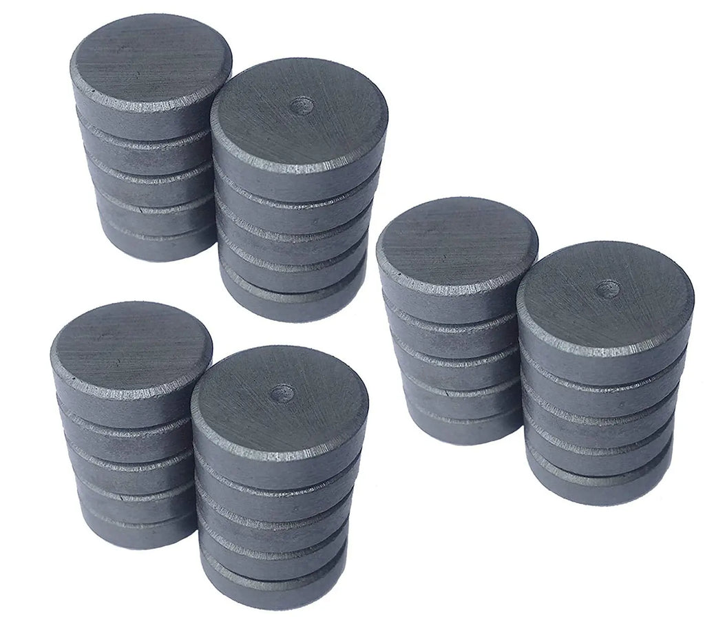 LifeKrafts ceramic ferrite round magnets for craft, whiteboard and multipurpose use