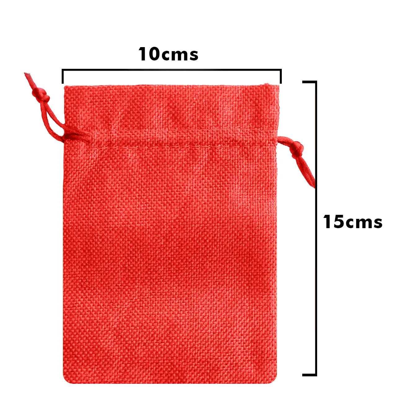 Drawstring Linen Gift Bags for packing- Red LifeKrafts