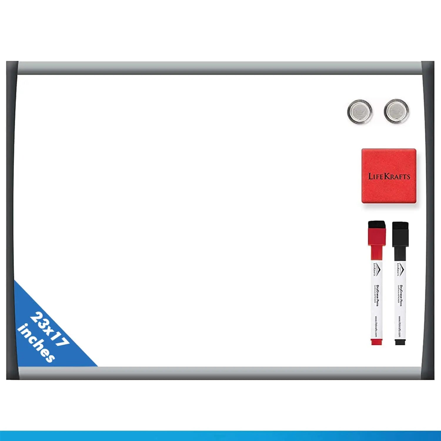 Dry Erase Magnetic White Board | Size: (23 x 17) inches - Pack of 1,dry erase white board LifeKrafts