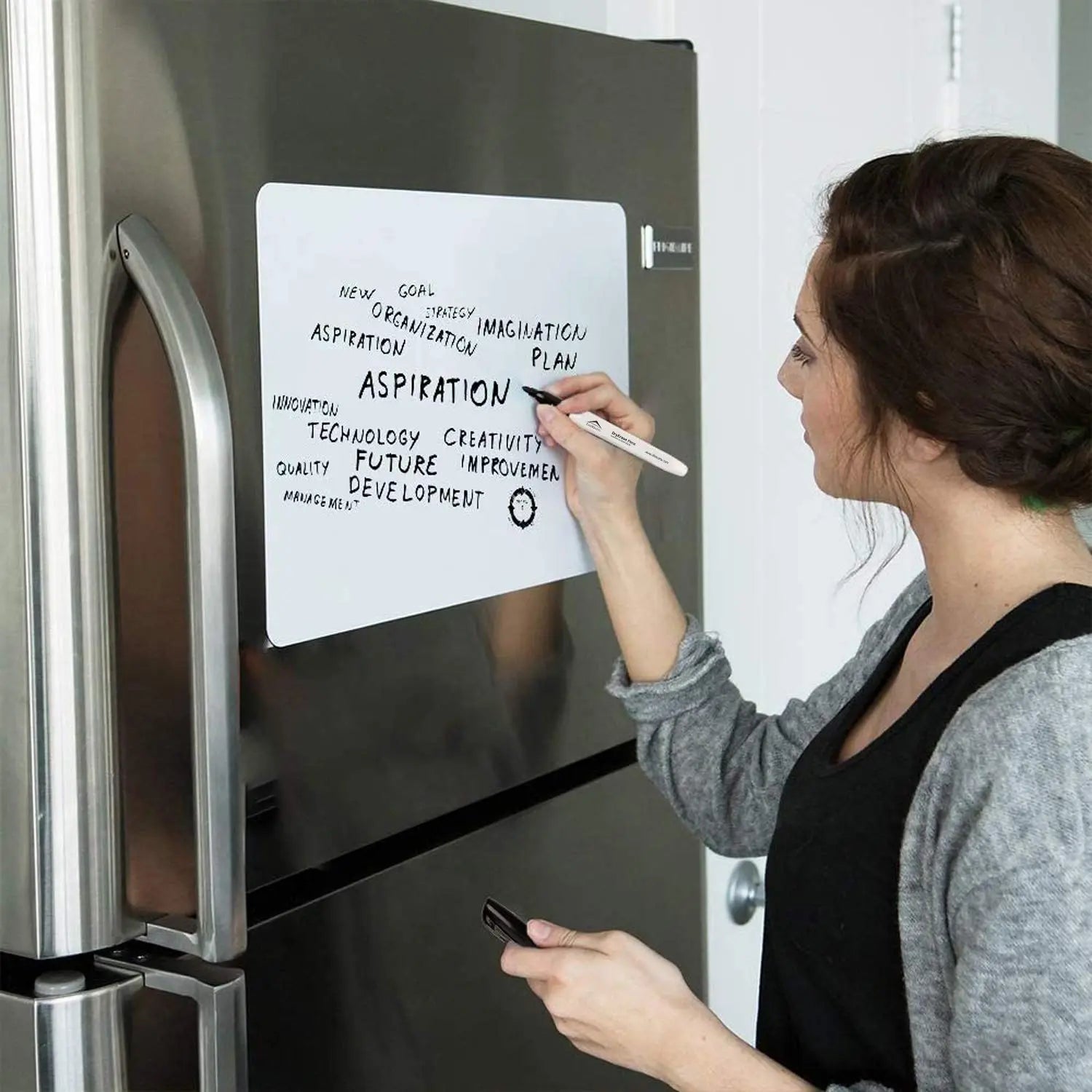 Dry Erase Marker Pens -includes Black, Blue, Red, Green, Perfect for writing on Whiteboards LifeKrafts