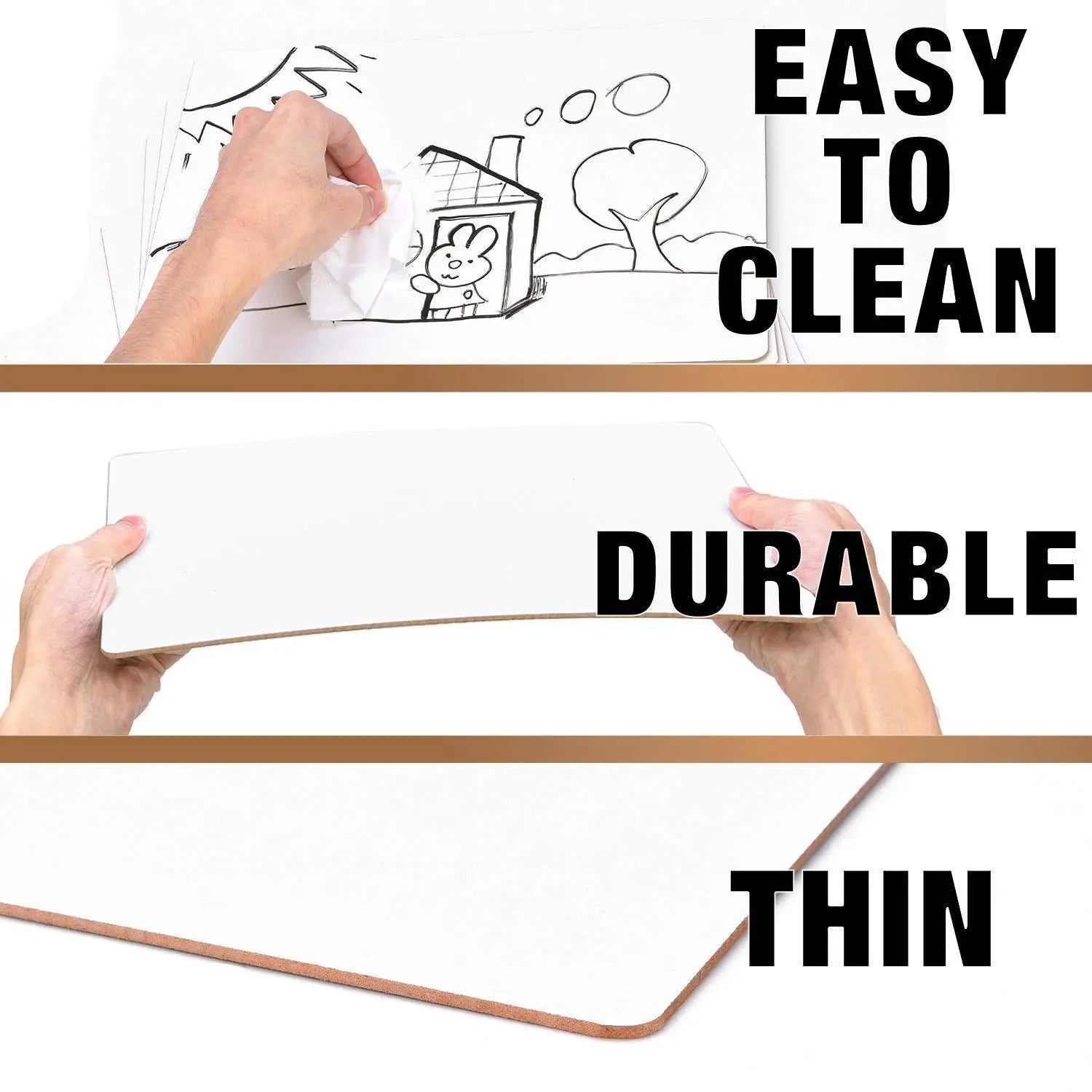 Dry Erase Single sided board, Whiteboard Lapboards - 9 x 12 inches,dry erase board LifeKrafts