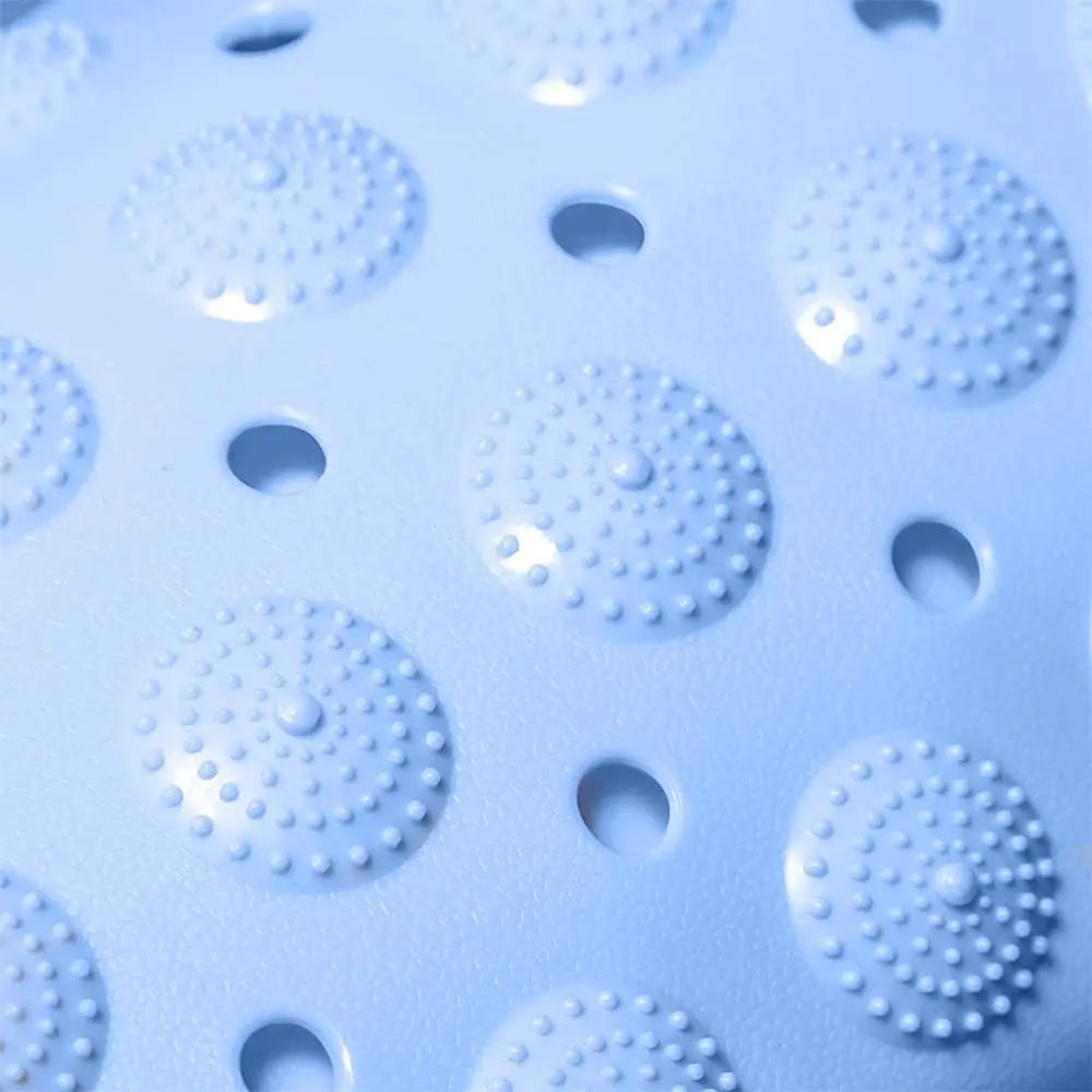 Experia Anti Slip Bath Mat with Suction Cup - 106 X 60 CM (Blue Color with Accu Pebble) LifeKrafts