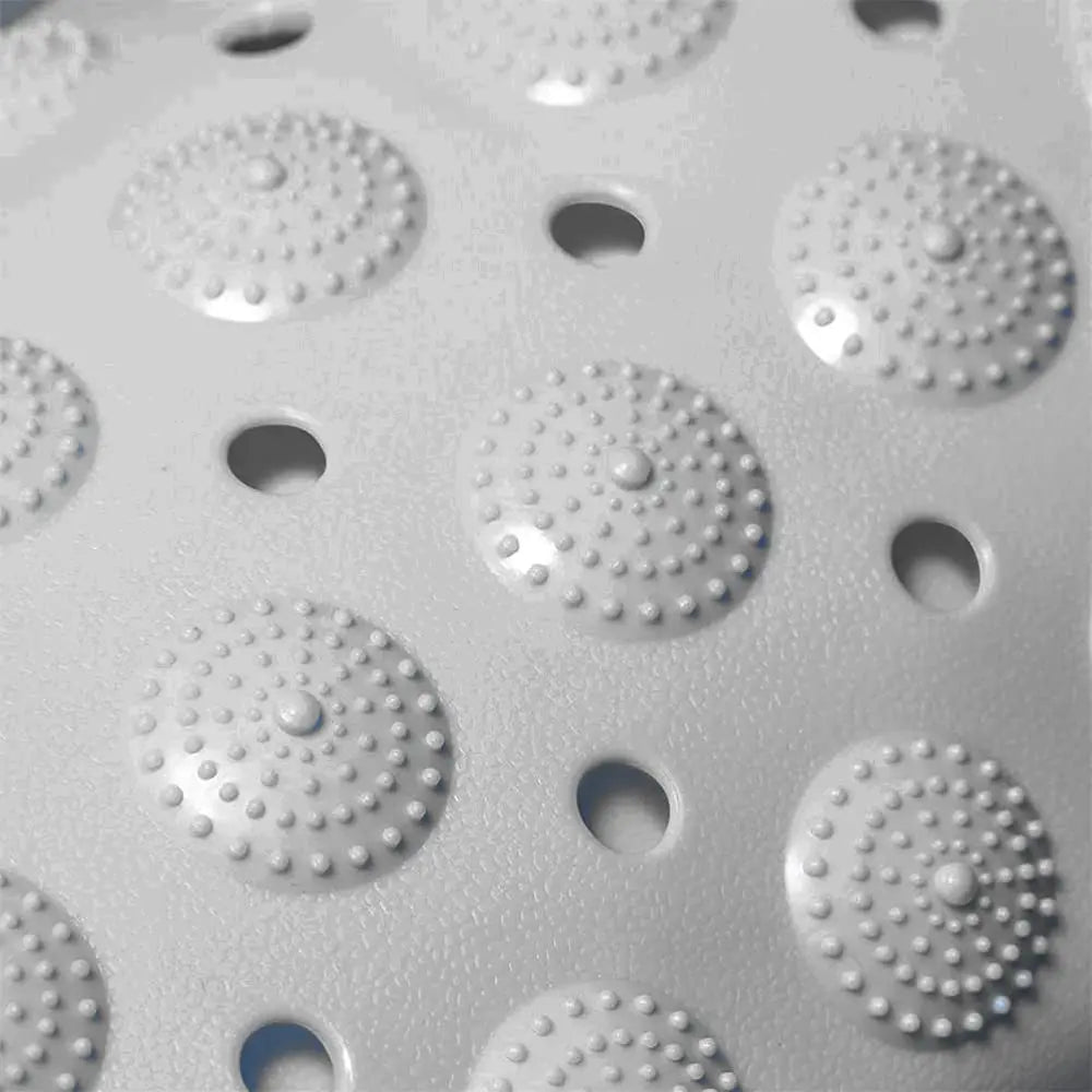 Experia Anti Slip Bath Mat with Suction Cup - 106 X 60 CM (Grey Color With Accu Pebble) LifeKrafts