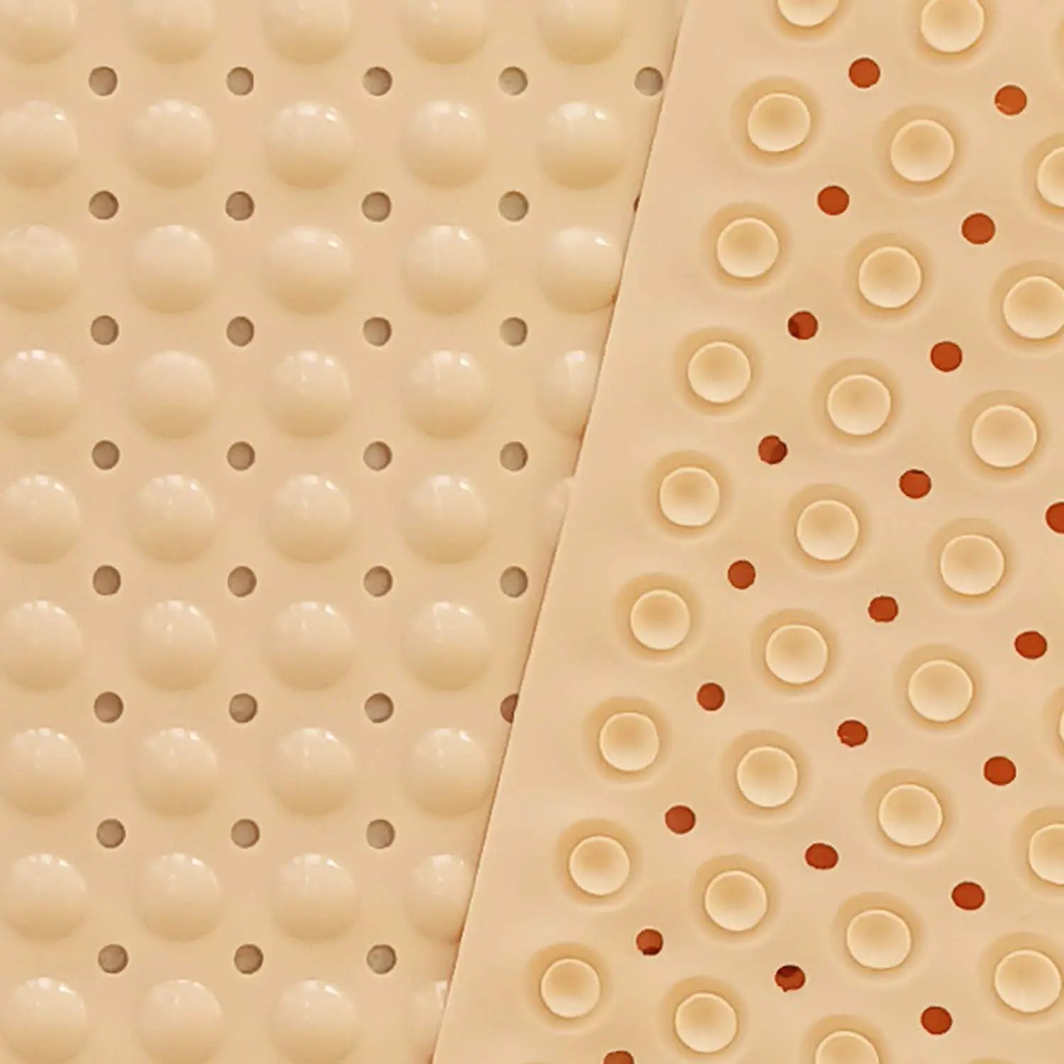 Experia Anti-Slip bath mat with Suction Cup 88x58cm(Cream Color with Soft-Pebble) LifeKrafts