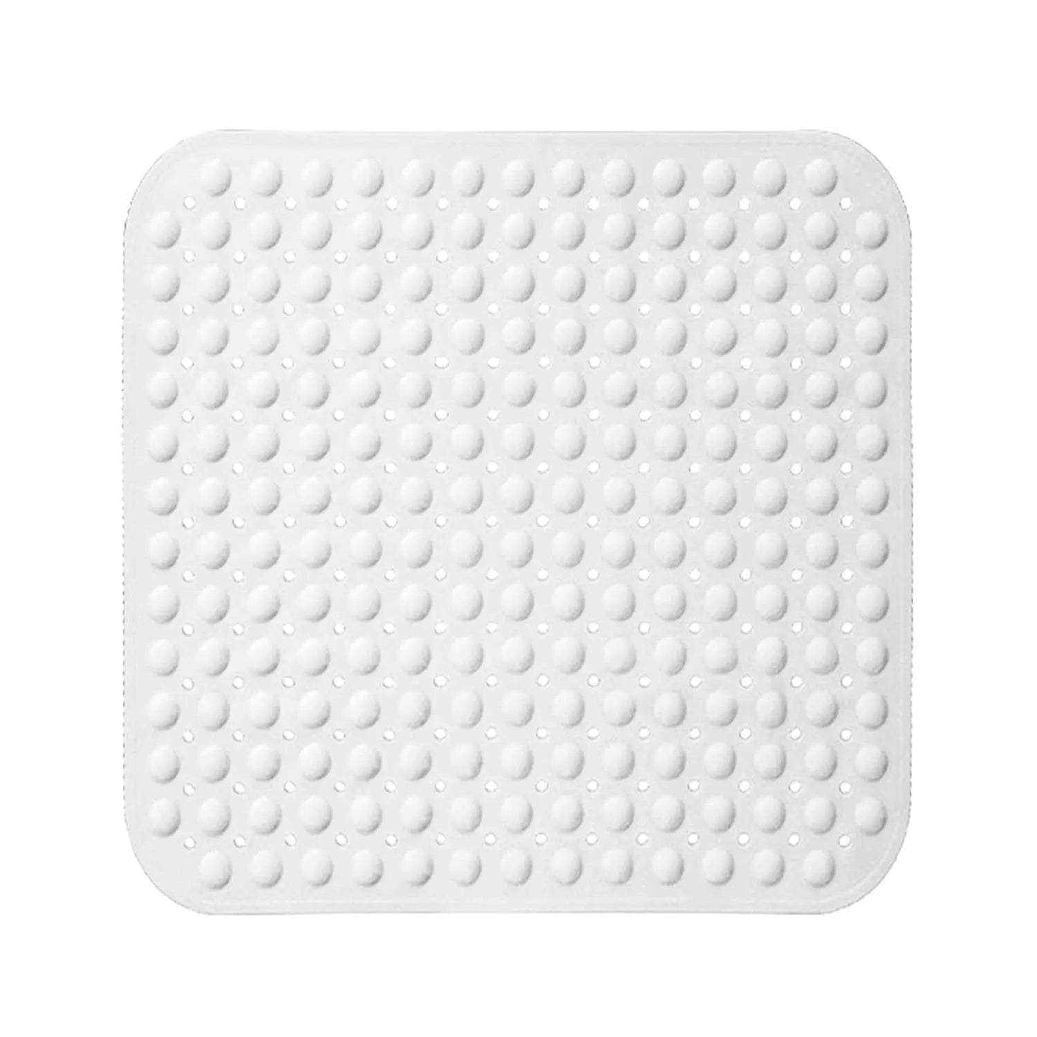Experia Anti-Slip with Suction Cup Bath Mat, 80x80cm White (Soft-Pebble)