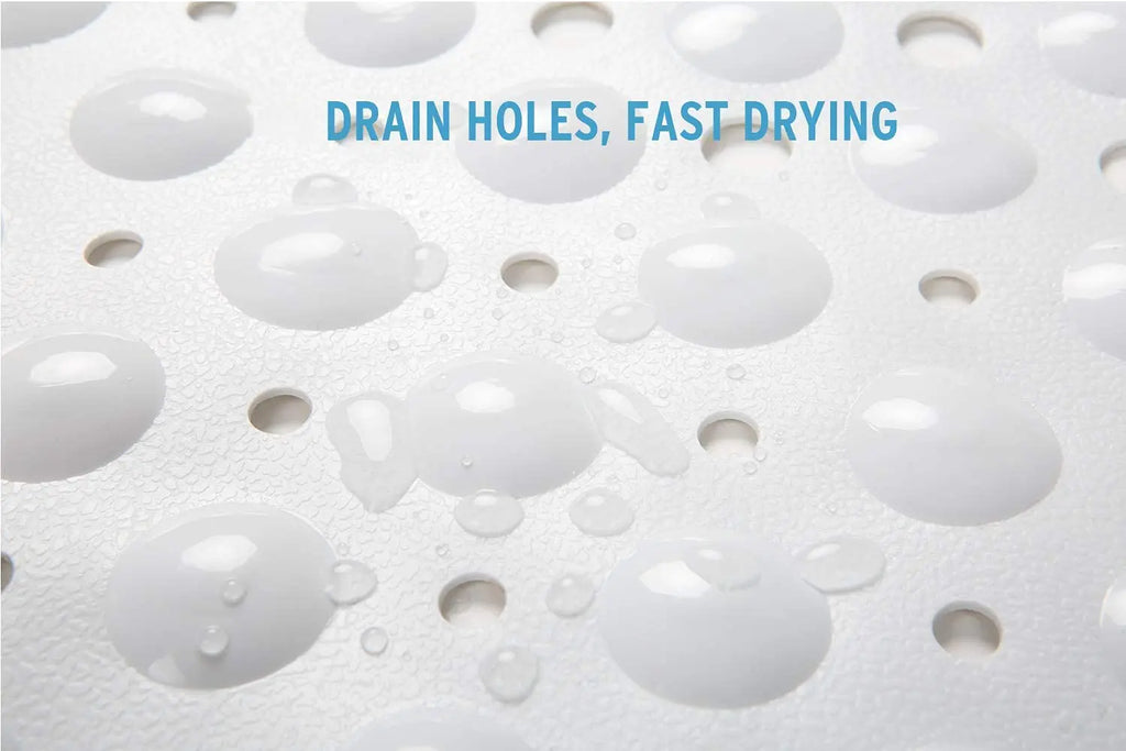 Experia Anti-Slip with Suction Cup Bath Mat, 80x80cm White (Soft-Pebble) LifeKrafts