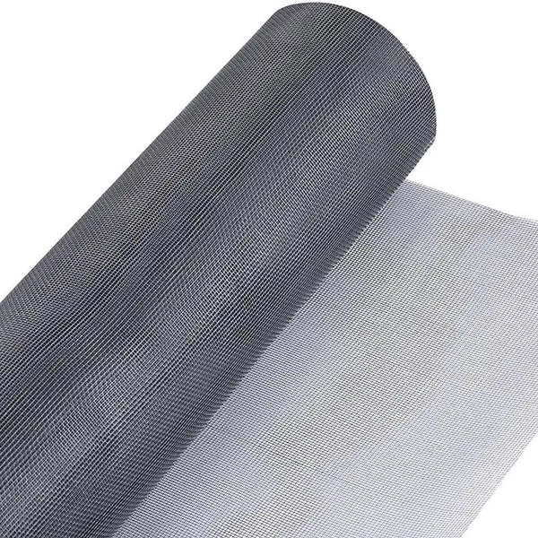 Grey fiberglass window mosquito mesh roll for custom insect screening and ventilation