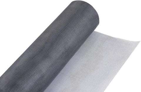 Grey fiberglass window mosquito mesh roll for custom insect screening and ventilation