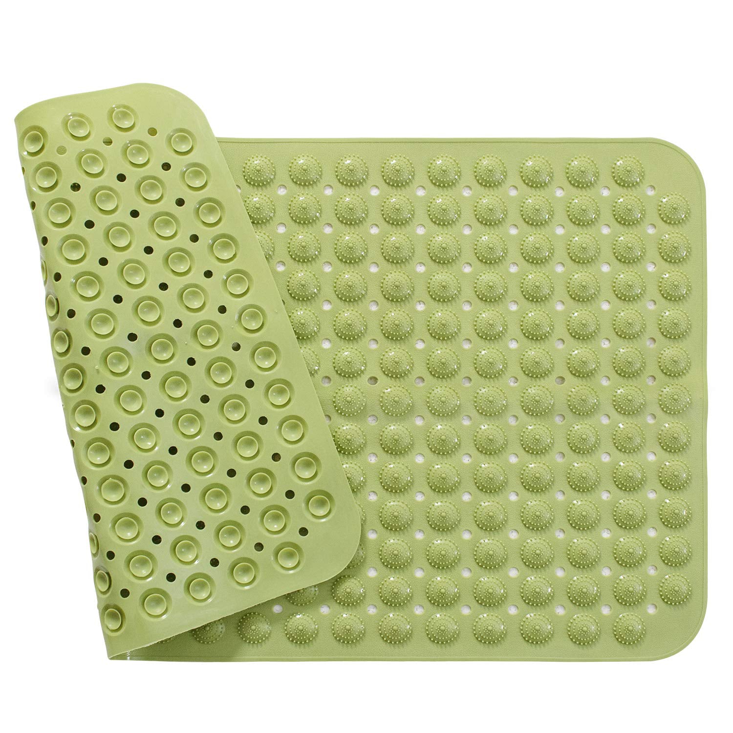 Non-Skid Shower Bath Mats - Foot Massager (88*58 cm)- Green color LifeKrafts