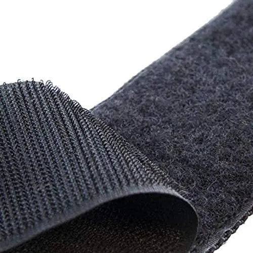 Hook and Loop Tape (Size 25 Meter x 20mm Width) Self Adhesive Hook Tape, Strong Glue with Durable Quality Black Color LifeKrafts