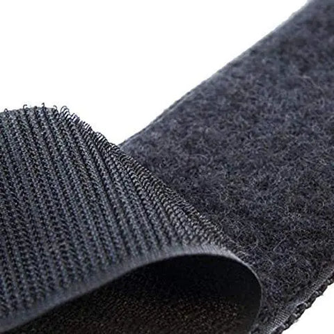 Hook and Loop Tape (Size 25 Meter x 20mm Width) Self Adhesive Hook Tape, Strong Glue with Durable Quality Black Color LifeKrafts