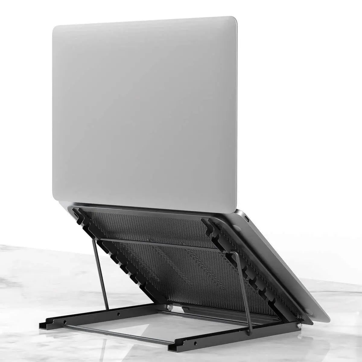 Laptop Tablet Stand, Foldable Portable Ventilated Laptop Holder (Black) laptop stand LifeKrafts