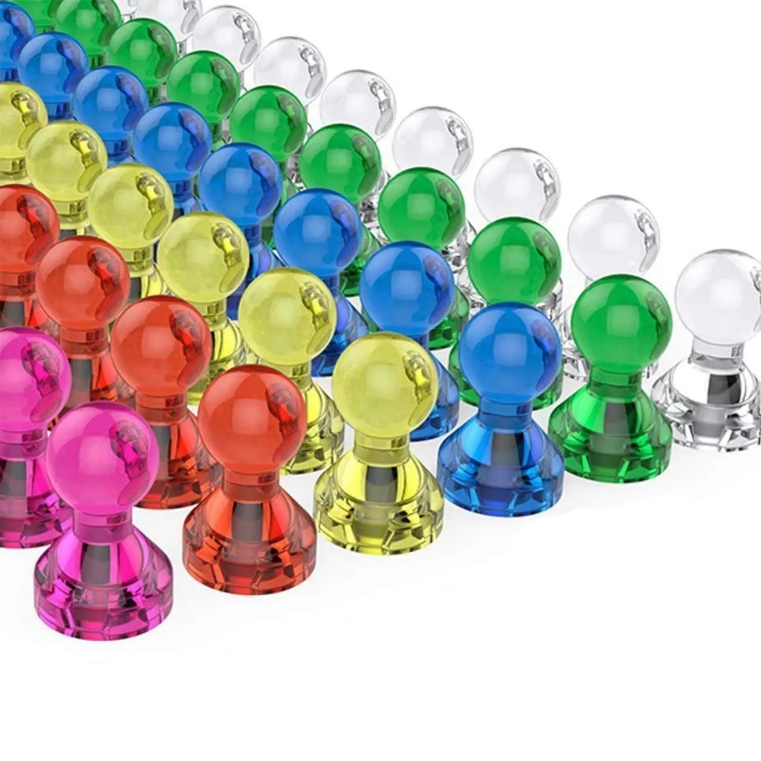 Lifekrafts Magnetic Push Pins ,Perfect for Refrigerator, Dry Erase Magnetic White Boards Used in Home, School,