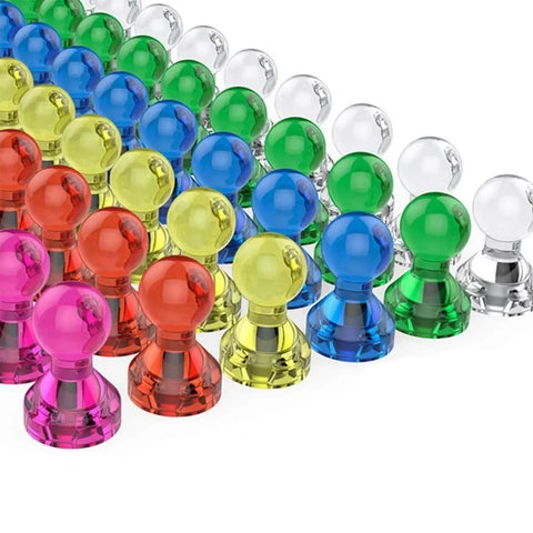 Lifekrafts Magnetic Push Pins ,Perfect for Refrigerator, Dry Erase Magnetic White Boards Used in Home, School, LifeKrafts