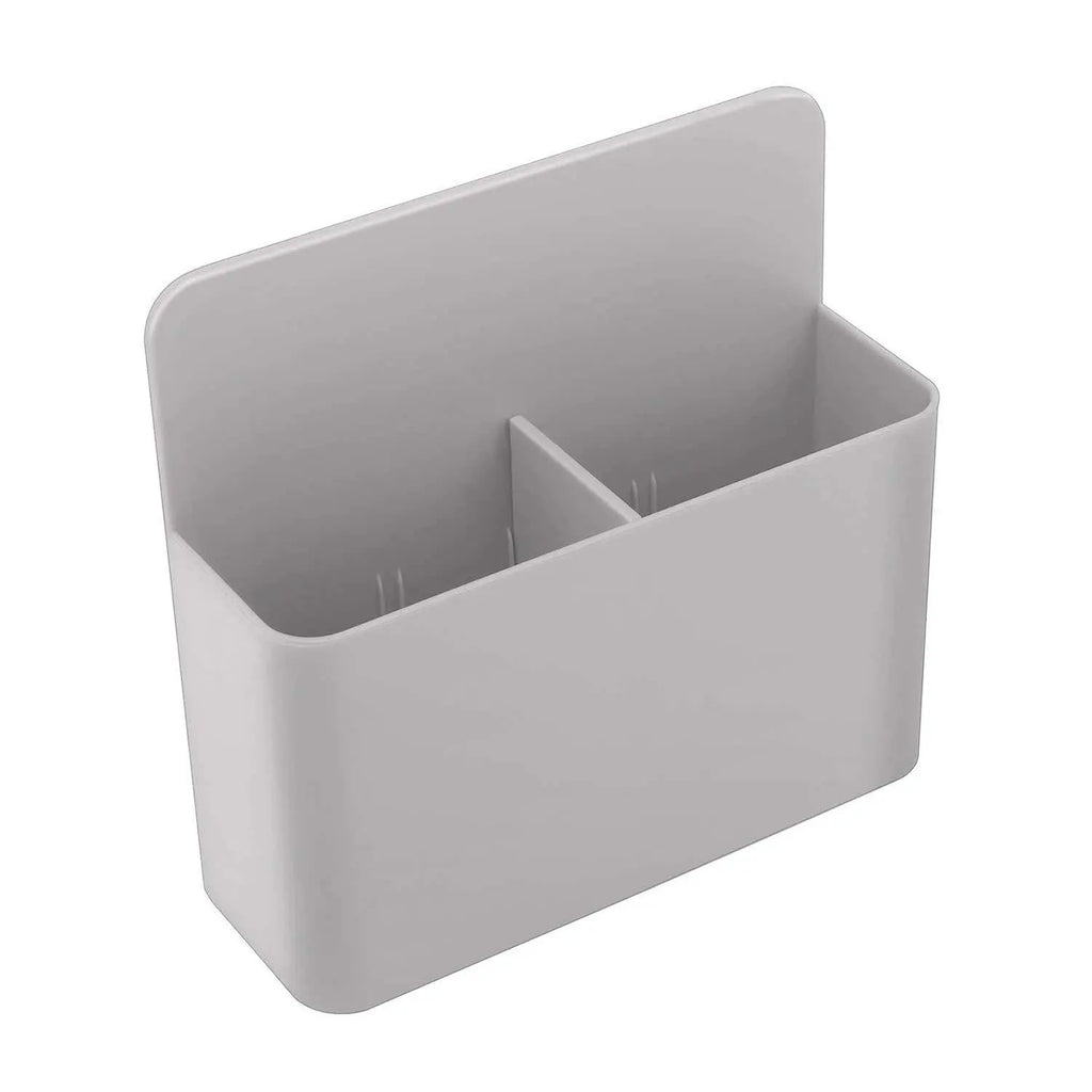 LifeKrafts grey magnetic marker pen and pencil holder with adjustable compartments