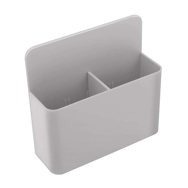 LifeKrafts grey magnetic marker pen and pencil holder with adjustable compartments