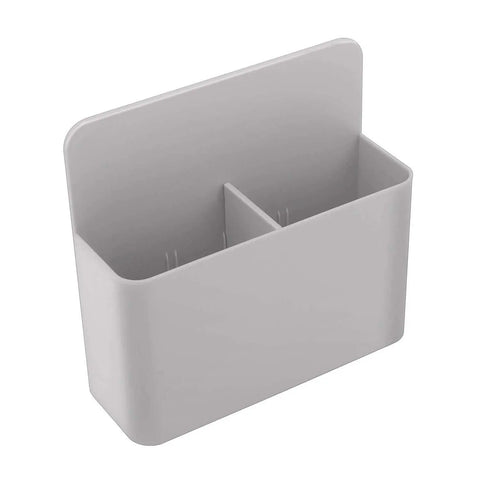 LifeKrafts grey magnetic marker pen and pencil holder with adjustable compartments