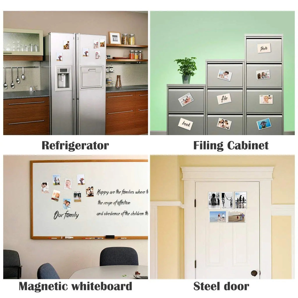 Magnetic photo frames for refrigerator filing cabinet magnetic whiteboard and steel door