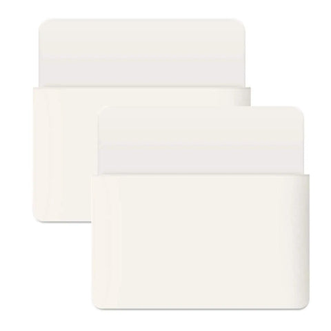 LifeKrafts white magnetic dry erase marker holder for whiteboards and metal surfaces