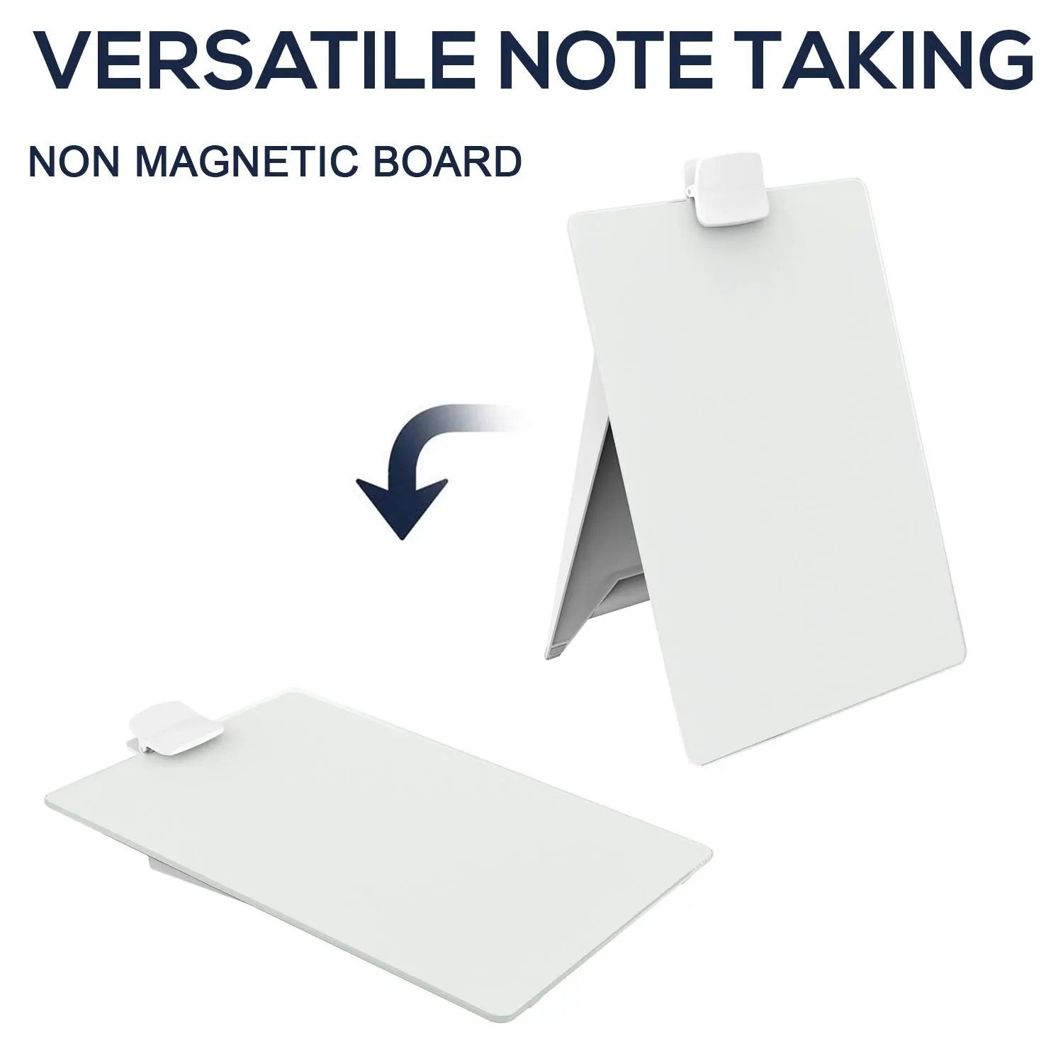 Non-Magnetic Glass Whiteboard (9 x 12 inches ) for Table Desk, Office, Home,Non-Magnetic Whiteboard LifeKrafts