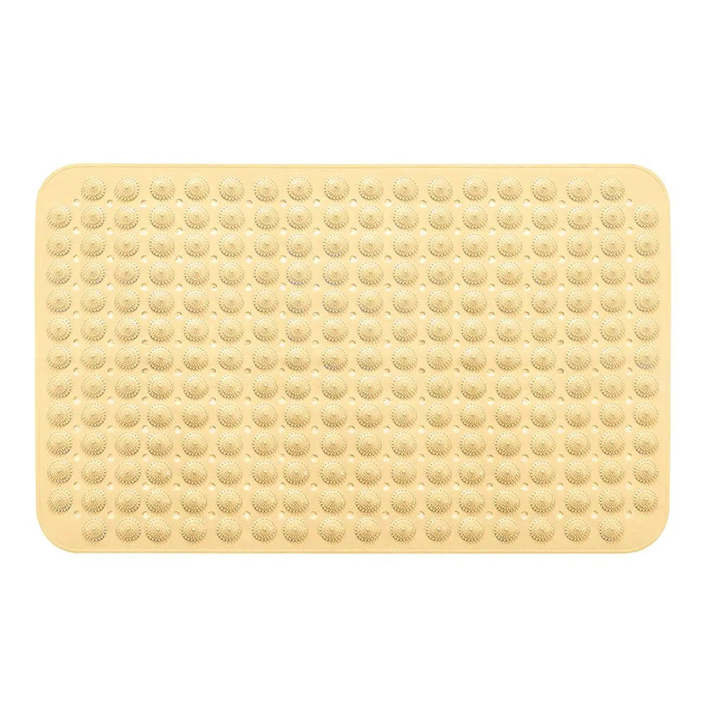 LifeKrafts cream anti-slip bath mat with Accu-Pebble textured surface