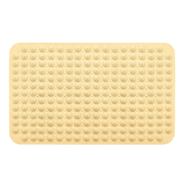 LifeKrafts cream anti-slip bath mat with Accu-Pebble textured surface