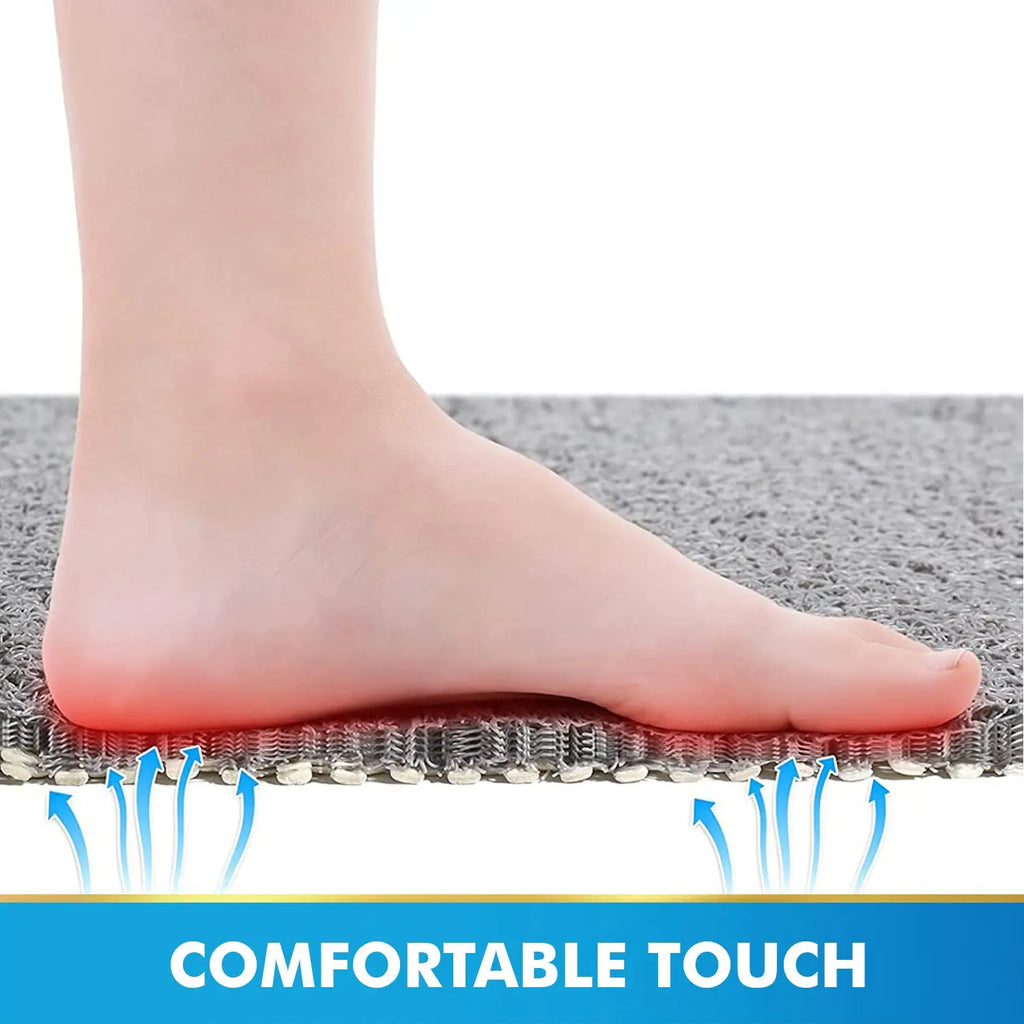 PVC Loofah Anti-Slip Shower Mat with Non-Slip Textured Backing Quick Drying anti-skid floor mats LifeKrafts