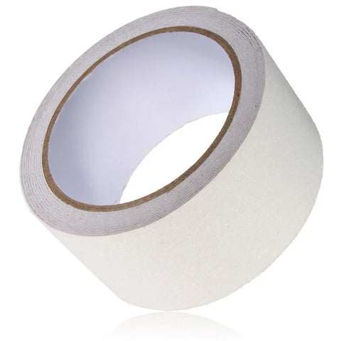 LifeKrafts white anti-skid safety tape roll with abrasive non-slip surface