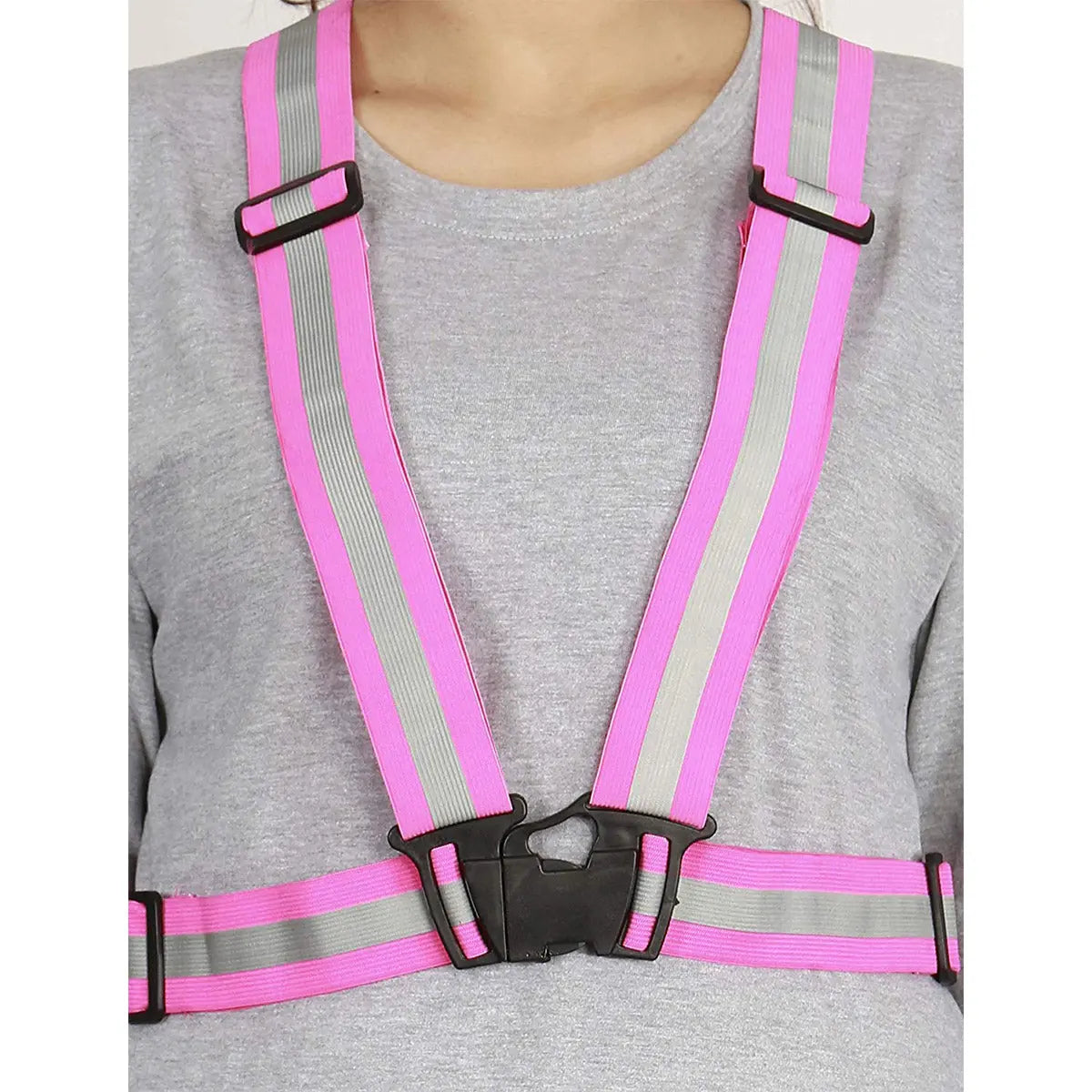 Safety Reflective Vest for Outdoors and Biking - Pink Color LifeKrafts