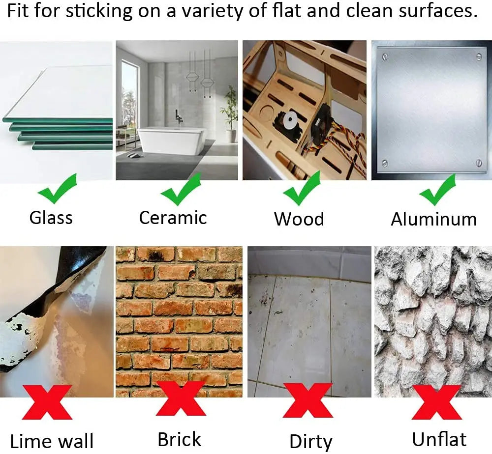 Self-adhesive hook and loop tape suitable for clean glass ceramic wood and aluminium surfaces