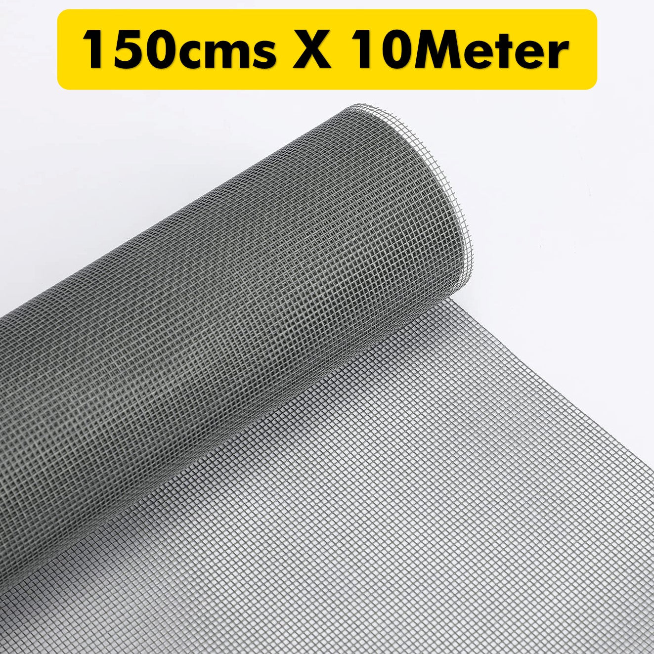 Fiberglass Windows Mosquito Mesh Roll 120 GSM Highly Durable and Best in Class (Grey color) LifeKrafts