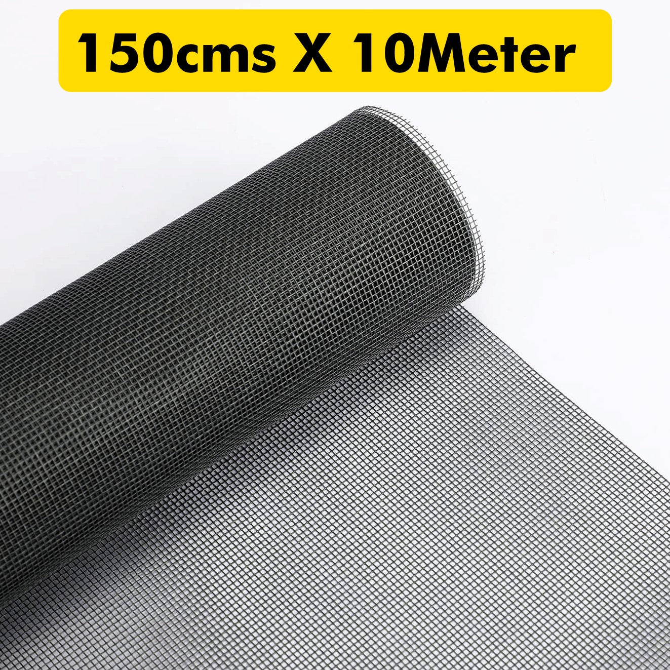Fiberglass Windows Mosquito Mesh Roll 120 GSM Highly Durable and Best in Class (Black color) LifeKrafts