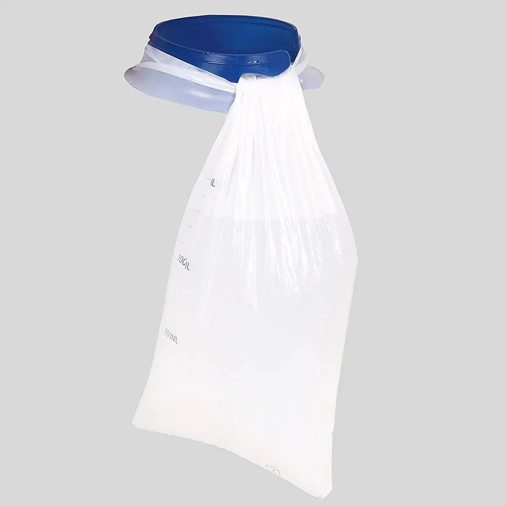 LifeKrafts disposable vomit bag with wide opening and secure closure ring