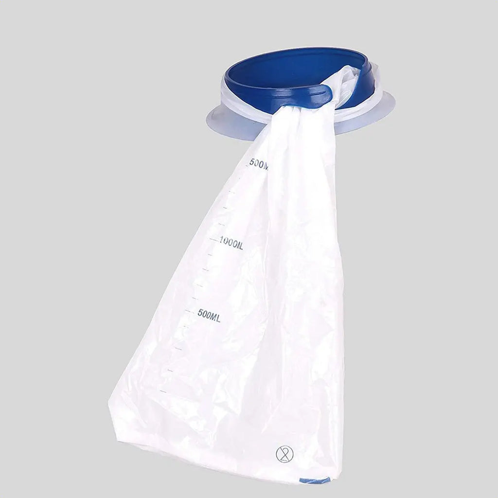 LifeKrafts 1.5 litre disposable emesis vomit bag with closure ring and volume markings