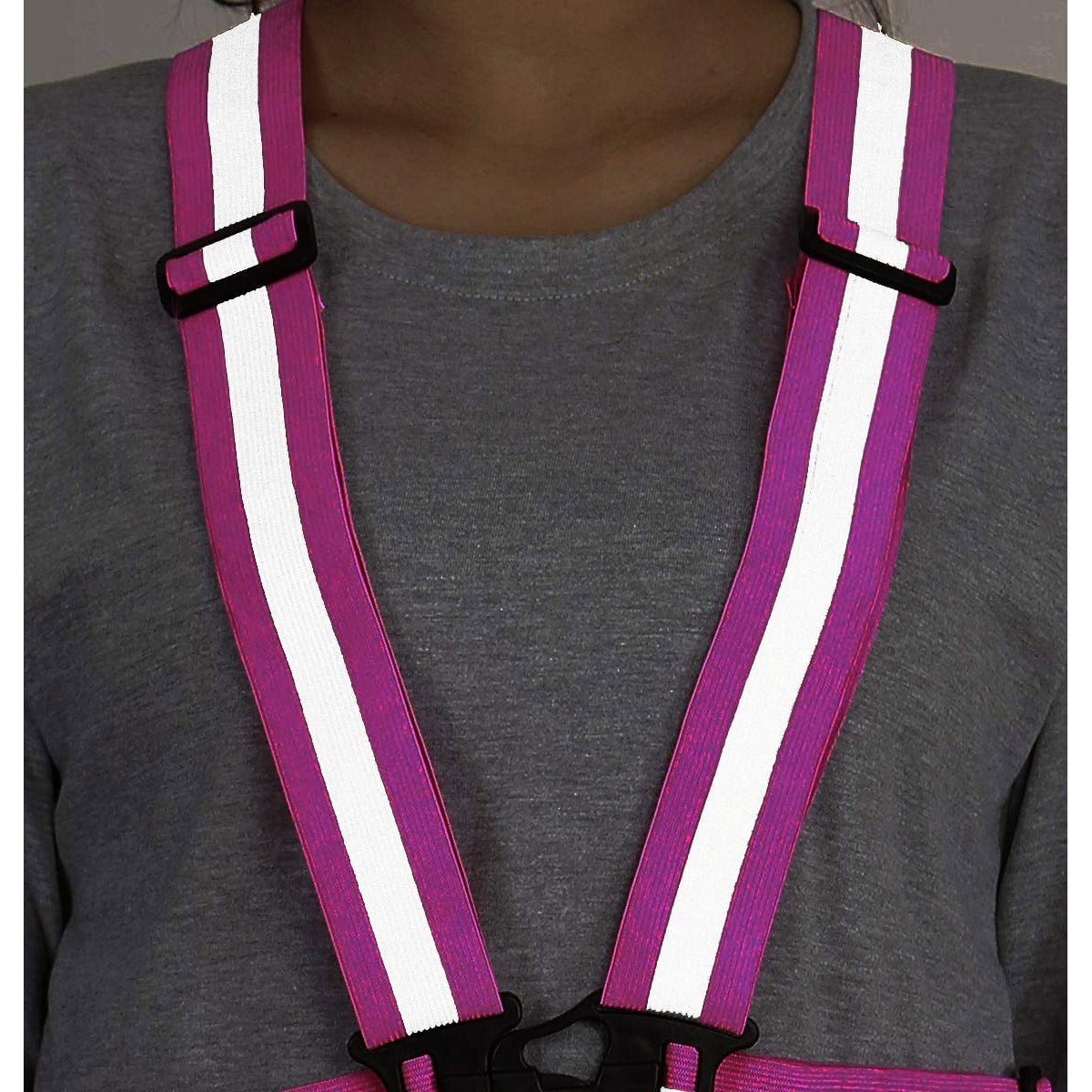 Safety Reflective Vest for Outdoors and Biking - Pink Color LifeKrafts