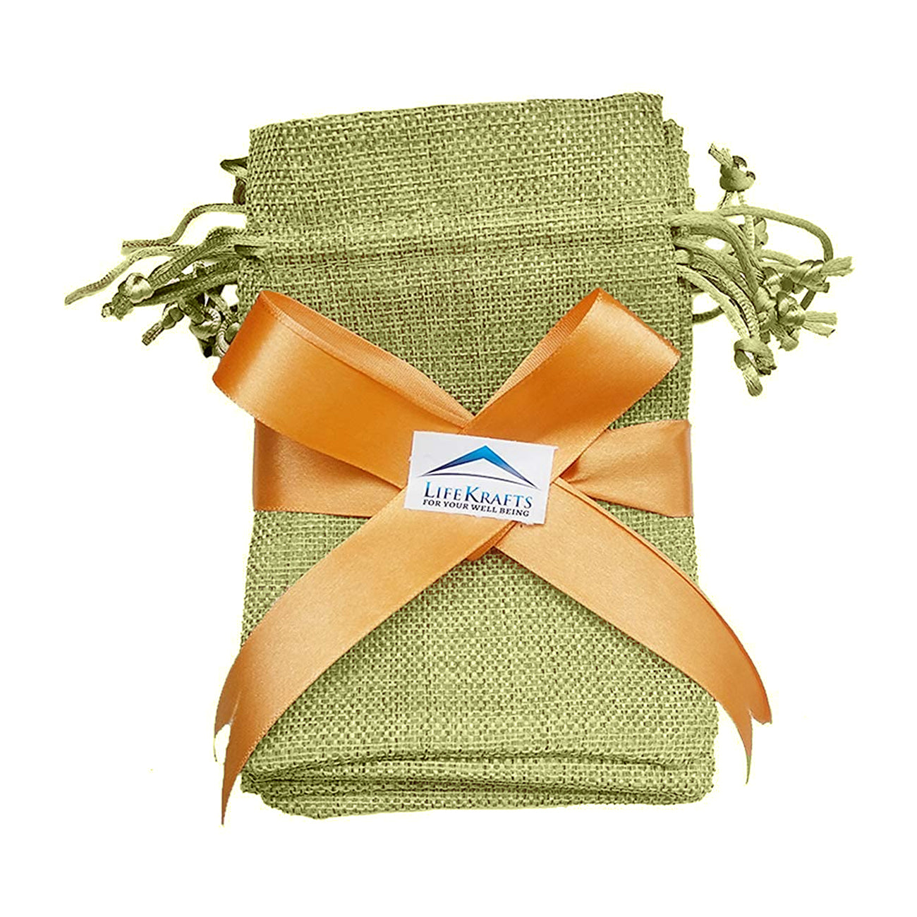 Jute Linen, Return Gifts, Pouches, Drawstring Bags (Color Green) LifeKrafts